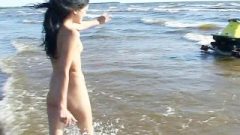 Watch The Breasts In The Water From This Nudist Teen