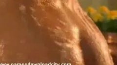 Voluptuous Woman Strips Naked And Showers Outside