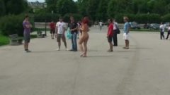 Innocent Ginger Cutey Kety Naked On Public Streets