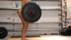 Naked Clean And Wank Exercise